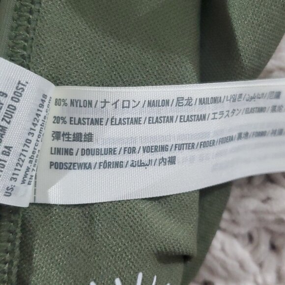 Hollister Swim- Scrunch Butt Strappy Bikini Bottom - Sage Green - Picture 5 of 7